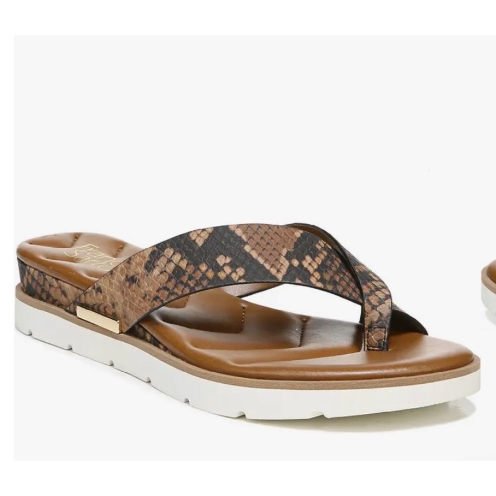 Franco Sarto Deja Snakeskin print wedge sandal